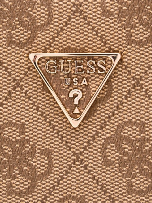 NOELLE 2 Schultertasche, Umh&auml;ngetasche Latte-Logo / braun - Damentaschen