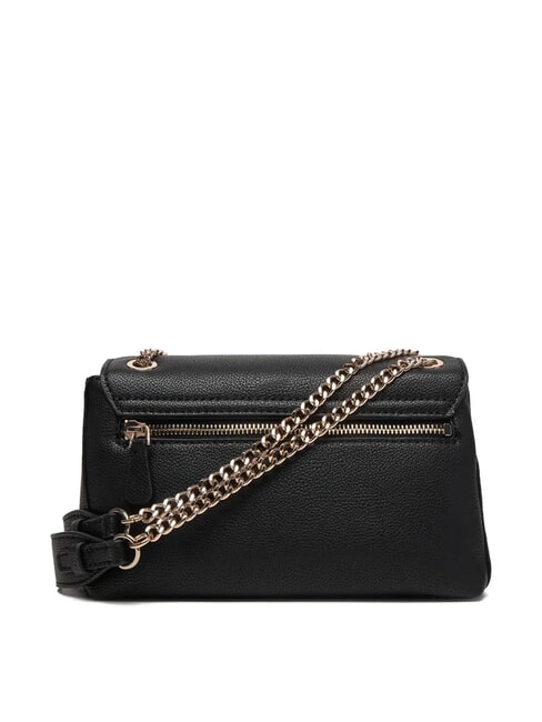 YESBA Schultertasche mit &Uuml;berschlag, Umh&auml;ngetasche SCHWARZ - Damentaschen