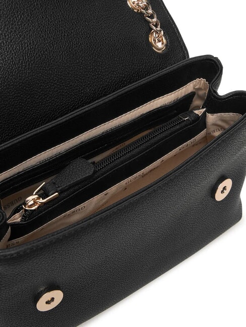 YESBA Schultertasche mit &Uuml;berschlag, Umh&auml;ngetasche SCHWARZ - Damentaschen