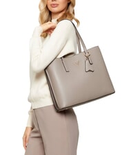 GUESS MERIDIAN 2 Schulter-Einkaufstasche dunkles Taupe - Damentaschen - 5