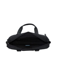 PIQUADRO TRAKAI Aktentasche aus Leder und Stoff f&uuml;r 14-Zoll-Laptops Schwarz - Arbeitstaschen - 5