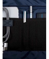 PIQUADRO TRAKAI Aktentasche aus Leder und Stoff f&uuml;r 14-Zoll-Laptops Blau - Arbeitstaschen - 7