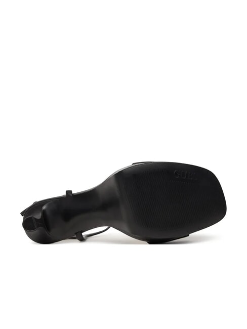 HENDORA Hohe Ledersandalen mit Plateau SCHWARZ - Damenschuhe