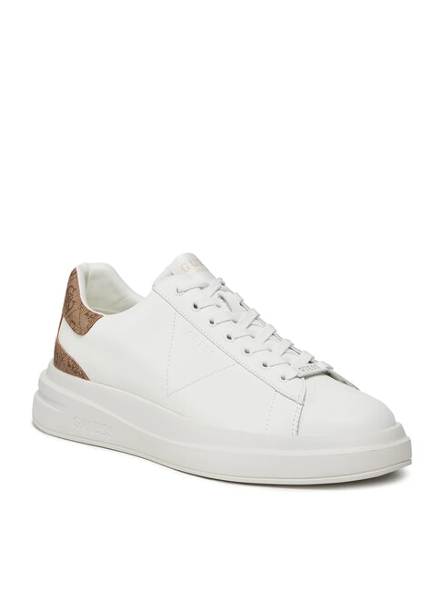 ELBA  Turnschuhe wei&szlig; beige braun - Herrenschuhe