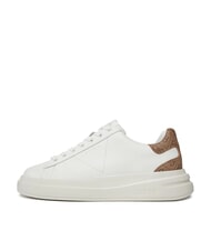GUESS ELBA  Turnschuhe wei&szlig; beige braun - Herrenschuhe - 4