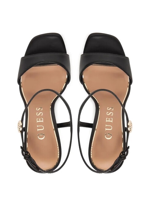 HENDORA Hohe Ledersandalen mit Plateau SCHWARZ - Damenschuhe