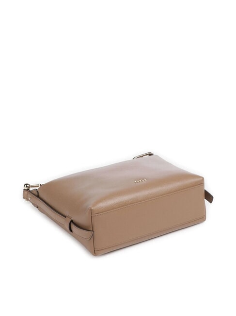 TONIE Kleine Ledertasche mit Schulterriemen Toffee - Damentaschen