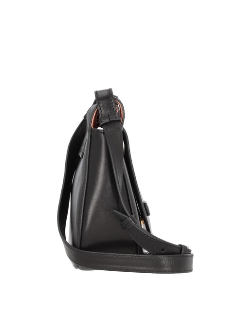 LUCIA Schultertasche aus Leder Schwarzes Gold - Damentaschen