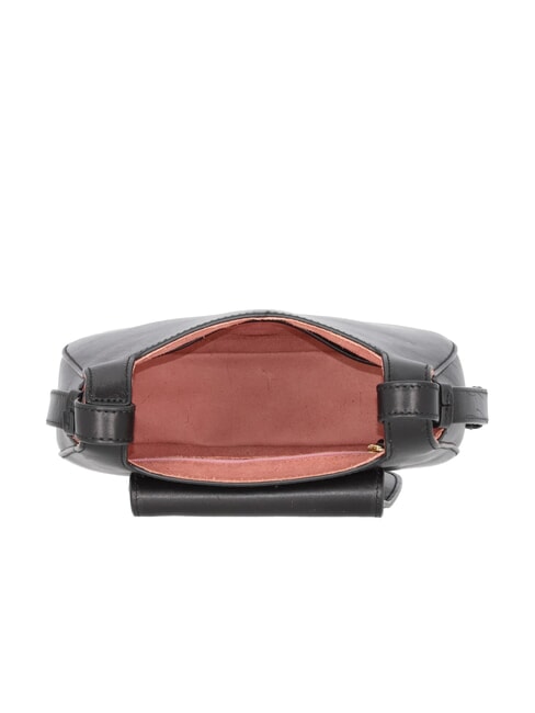 LUCIA Schultertasche aus Leder Schwarzes Gold - Damentaschen