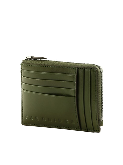 GIACOMO Lederkartenetui mit M&uuml;nzfach Thymian/Dunkelruthenium - Brieftaschen Herren