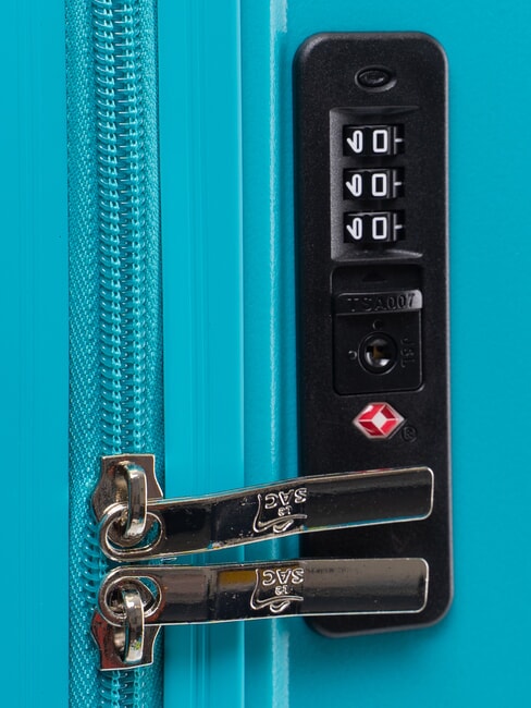 SLIDE Gro&szlig;er, erweiterbarer Trolley Minze - Harte Trolleys