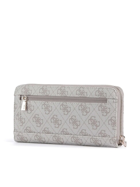 LAUREL 2 Gro&szlig;e Geldb&ouml;rse mit Rundum-Rei&szlig;verschluss Logo in dunklem Taupe - Brieftaschen Damen