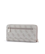 GUESS LAUREL 2 Gro&szlig;e Geldb&ouml;rse mit Rundum-Rei&szlig;verschluss Logo in dunklem Taupe - Brieftaschen Damen - 3