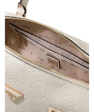 GUESS CRESIDIA 2 Schultertasche mit Schultergurt Off-White-Logo - Damentaschen - 5