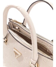 GUESS CRESIDIA II Handtasche mit Schultergurt Off-White-Logo - Damentaschen - 3