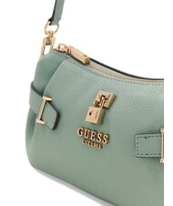 GUESS YESBA Kleine Schultertasche mit Anh&auml;nger Helles Salbeigr&uuml;n - Damentaschen - 4