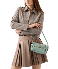 GUESS YESBA Kleine Schultertasche mit Anh&auml;nger Helles Salbeigr&uuml;n - Damentaschen - 5