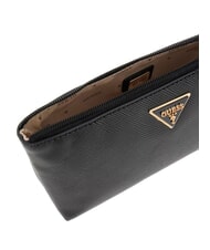 GUESS LAUREL 2 Saffiano-Clutch mit Manschette SCHWARZ - Damentaschen - 4