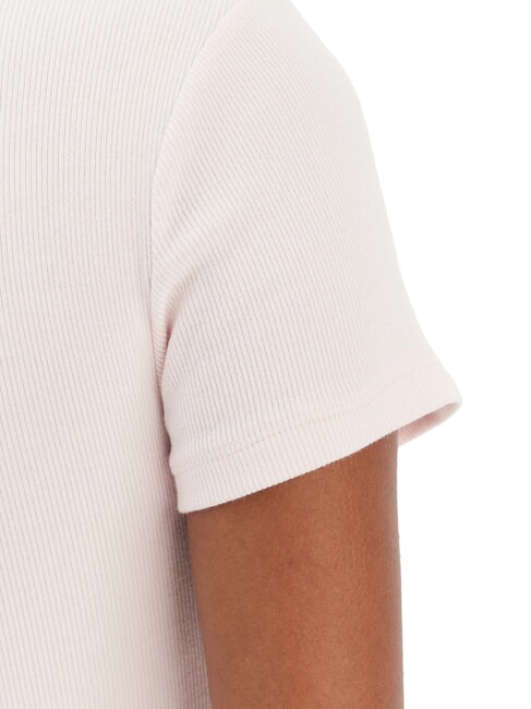 STUDS SCRIPT Schmal geschnittenes Kurzarm-T-Shirt Zartrosa - T-Shirts und Tops f&uuml;r Damen