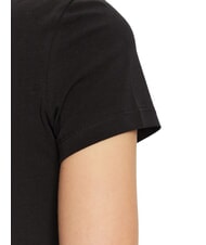 GUESS MOCK NECK ALL OVER 4G Schmal geschnittenes T-Shirt mit Strasssteinen jetbla - T-Shirts und Tops f&uuml;r Damen - 4