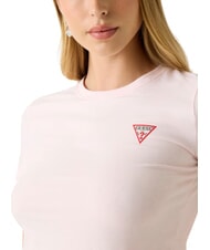 GUESS MINI TRIANGLE Schmal geschnittenes T-Shirt Zartrosa - T-Shirts und Tops f&uuml;r Damen - 3