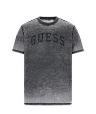 GUESS MARINE LOGO Kurz&auml;rmeliges T-Shirt mit Used-Look jetbla - Herren-T-Shirts - 4