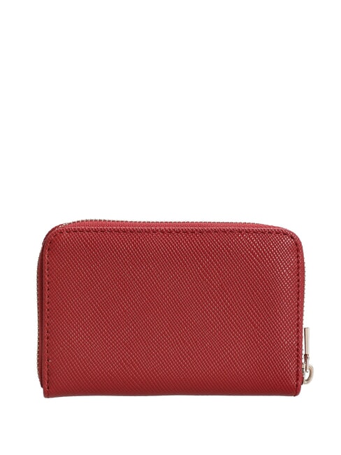 LAUREL 2 Mittelgro&szlig;e Geldb&ouml;rse mit Saffiano-Muster Granat - Brieftaschen Damen