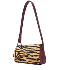 GUESS DOMITILLA Schultertasche, Leder Zebra - Damentaschen - 2