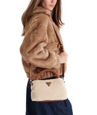 GUESS SHAIDA Handtasche mit Schulterriemen natur / cognac - Damentaschen - 4