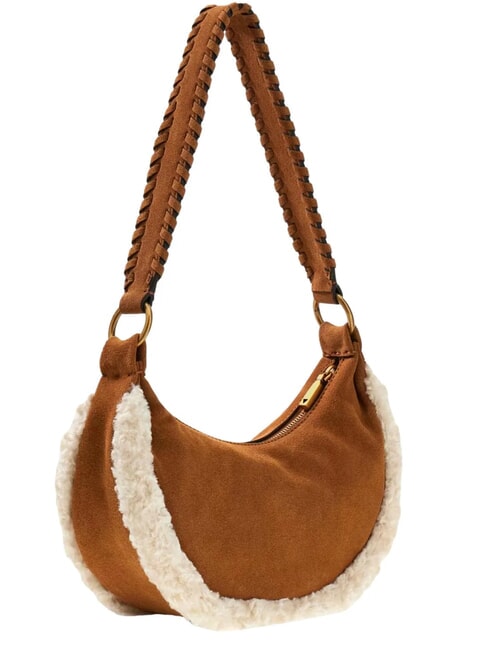 AMITA Schultertasche, Leder COGNAC - Damentaschen