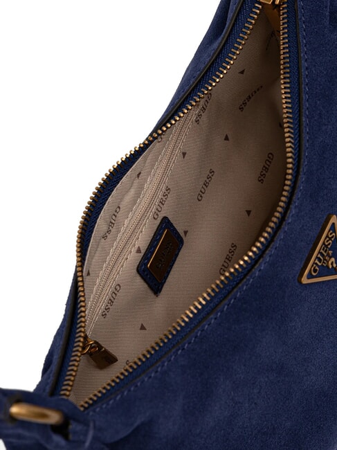 AMITA Schultertasche, Leder Mitternacht - Damentaschen