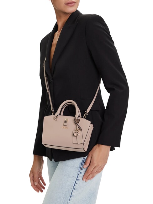 QUEENSLAND Mini-Handtasche mit Schulterriemen einfach taupe - Damentaschen