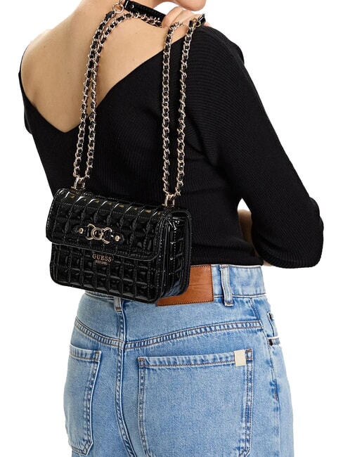 NADIRA Mikro-Schultertasche SCHWARZ - Damentaschen