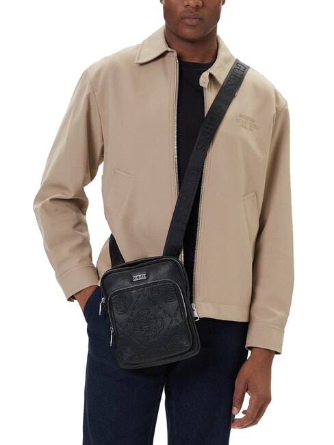 BOSTON Flache Tasche SCHWARZ - Umh&auml;ngetaschen Herren