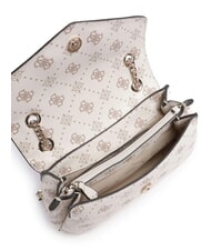 GUESS SILIA Wandelbare Umh&auml;ngetasche Vanille-Logo - Damentaschen - 4