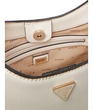 GUESS GIULLY 2 Tasche mit Saffiano-Print und Schultergurt NICHT-GERADE WEISS - Damentaschen - 3