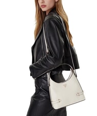 GUESS GIULLY 2 Tasche mit Saffiano-Print und Schultergurt NICHT-GERADE WEISS - Damentaschen - 4