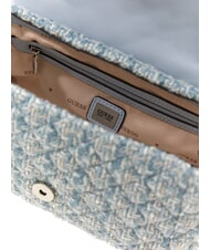 GUESS EVERLEE Mini-Schultertasche / Umh&auml;ngetasche neblig blau multi - Damentaschen - 3