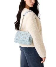 GUESS EVERLEE Mini-Schultertasche / Umh&auml;ngetasche neblig blau multi - Damentaschen - 4