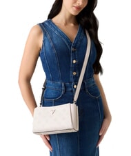 GUESS TISHA Handtasche mit Schulterriemen Stein-Logo - Damentaschen - 5