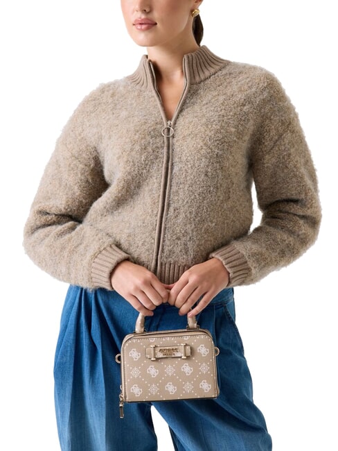 SILIA Mikro-Handtasche mit Schulterriemen Keks-Logo - Damentaschen