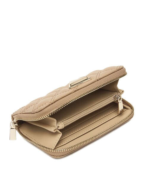GIULLY 2 Mittelgro&szlig;e, gesteppte Geldb&ouml;rse mit Rei&szlig;verschluss BEIGE - Brieftaschen Damen