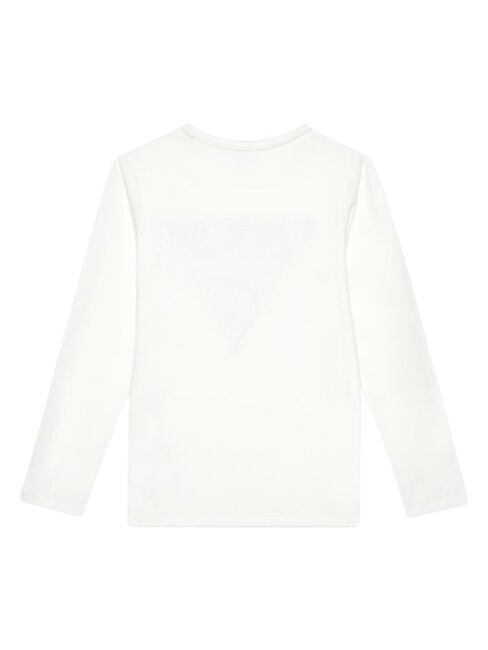 KIDS Langarm-T-Shirt mit Strasssteinen Salz wei&szlig; - Kinder-T-Shirt