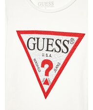 GUESS KIDS Langarm-T-Shirt mit Strasssteinen Salz wei&szlig; - Kinder-T-Shirt - 3