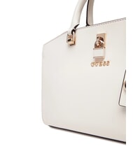 GUESS QUEENSLAND Handtasche, mit Schultergurt Cremewei&szlig;/Taupe - Damentaschen - 4