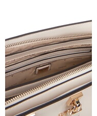 GUESS QUEENSLAND Handtasche, mit Schultergurt Cremewei&szlig;/Taupe - Damentaschen - 6