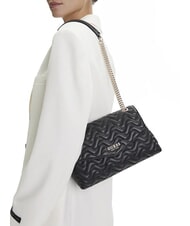 GUESS MELISANDRA Schultertasche / Umh&auml;ngetasche SCHWARZ - Damentaschen - 5