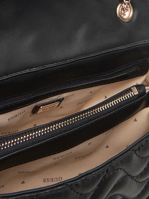 MELISANDRA Schultertasche / Umh&auml;ngetasche SCHWARZ - Damentaschen