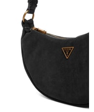 GUESS AMITA Schultertasche, Leder SCHWARZ - Damentaschen - 4