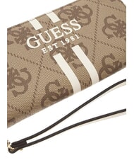 GUESS LAUREL 2 Gro&szlig;e Geldb&ouml;rse mit Rei&szlig;verschluss MILCH-LOGO - Brieftaschen Damen - 3
